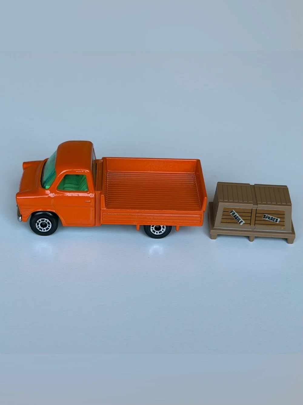 Vintage Matchbox Superfast No. 66 Ford Transit Pick Up Truck Cargo Crate Lesney